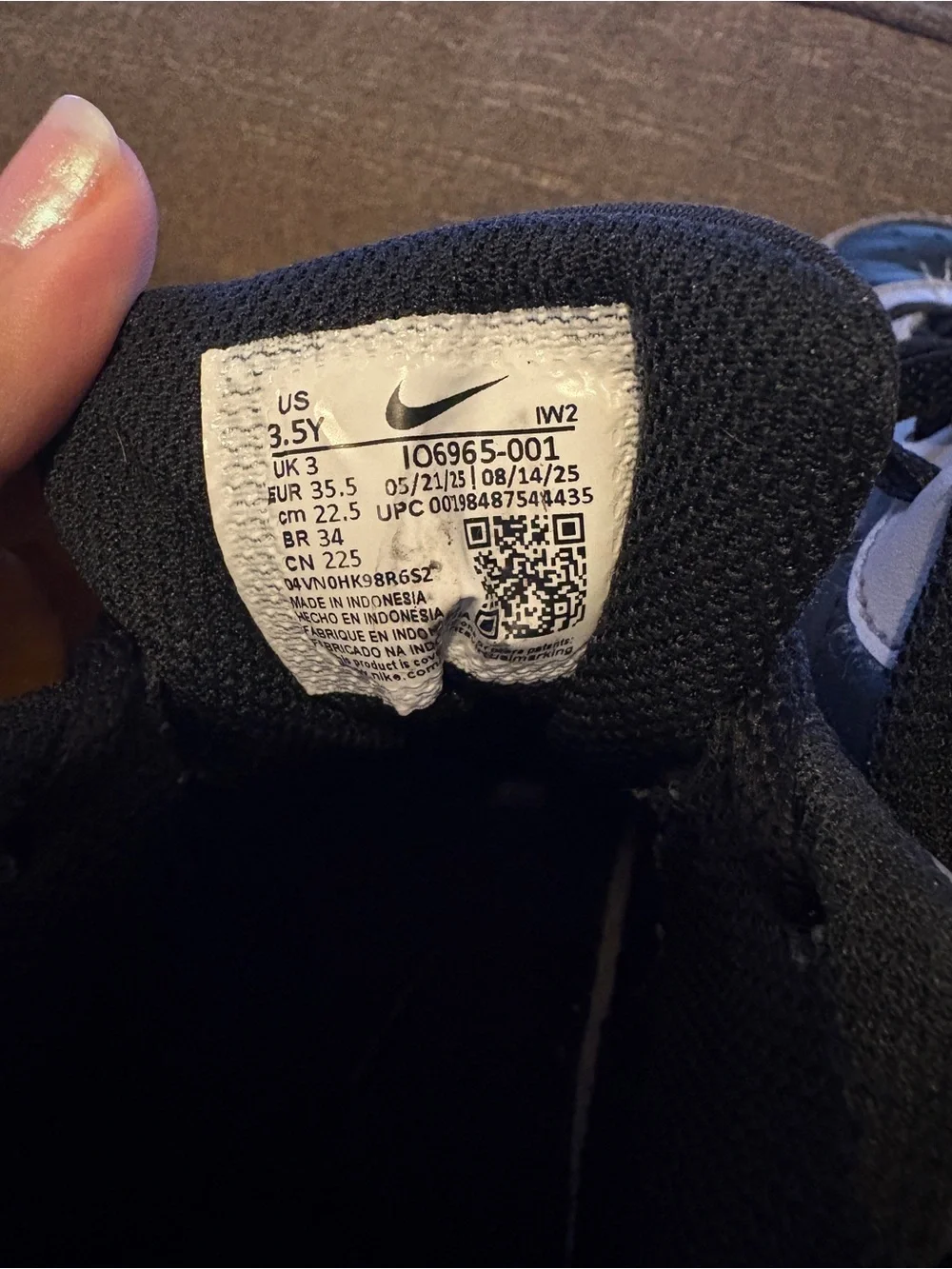Nike Court Borough Low 3.5Y